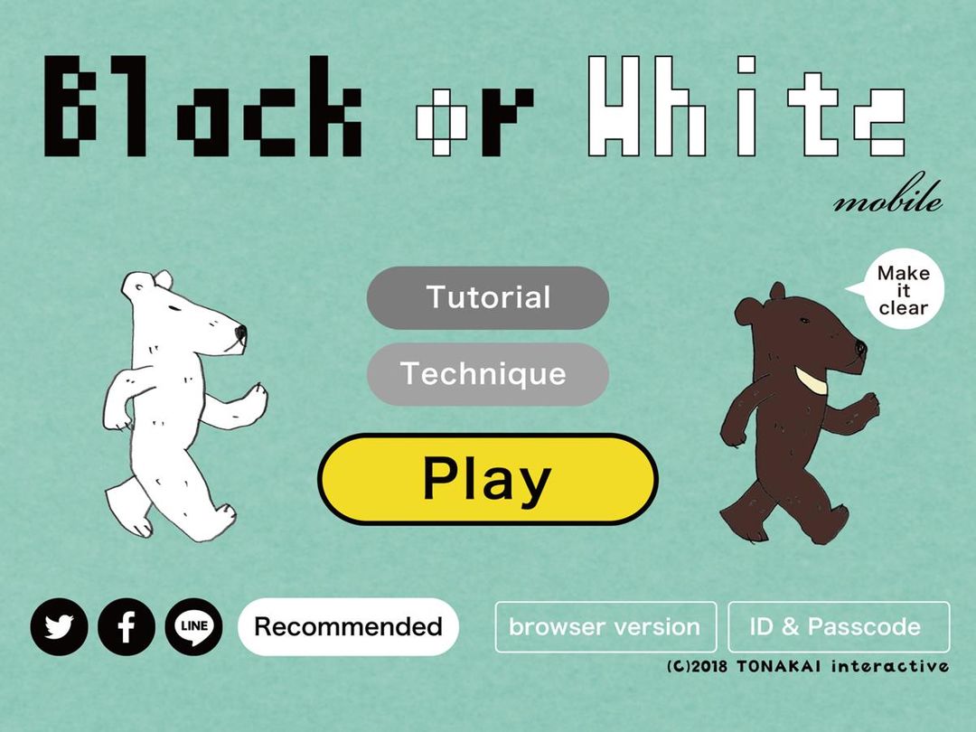 Black or White mobile 게임 스크린 샷