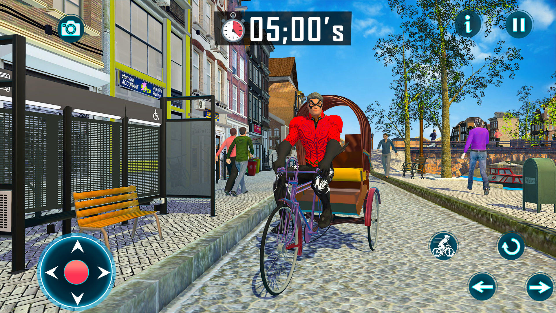 Superhero Bike Taxi Game Sim Game Screenshot