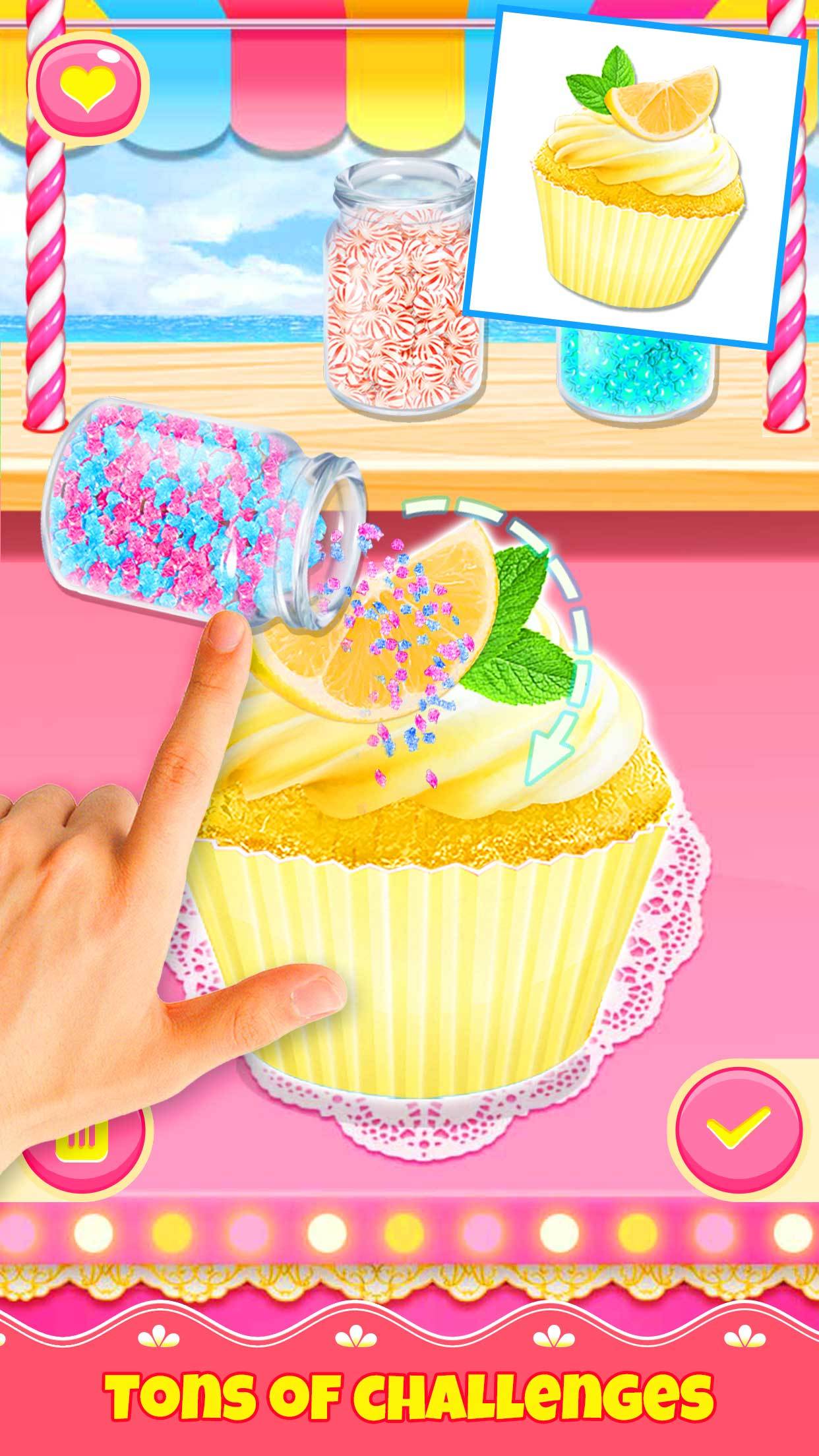 Cupcake Games Food Cooking Game Screenshot