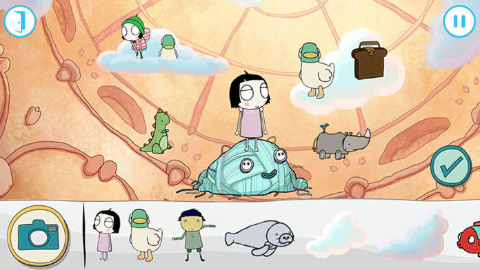 Sarah & Duck The Big Sleepover Game Screenshot