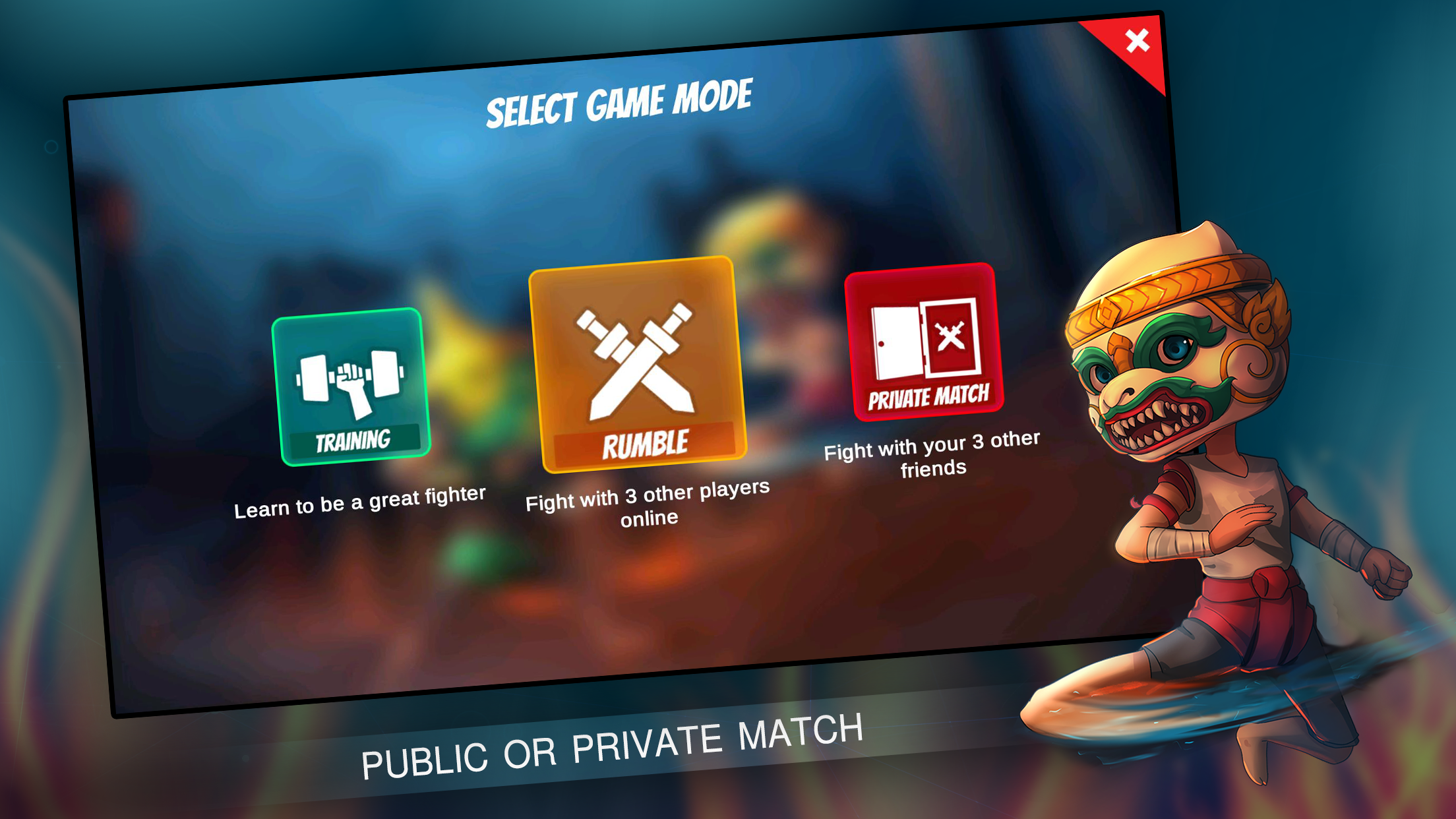 Wrath of Fighters Online Game Screenshot