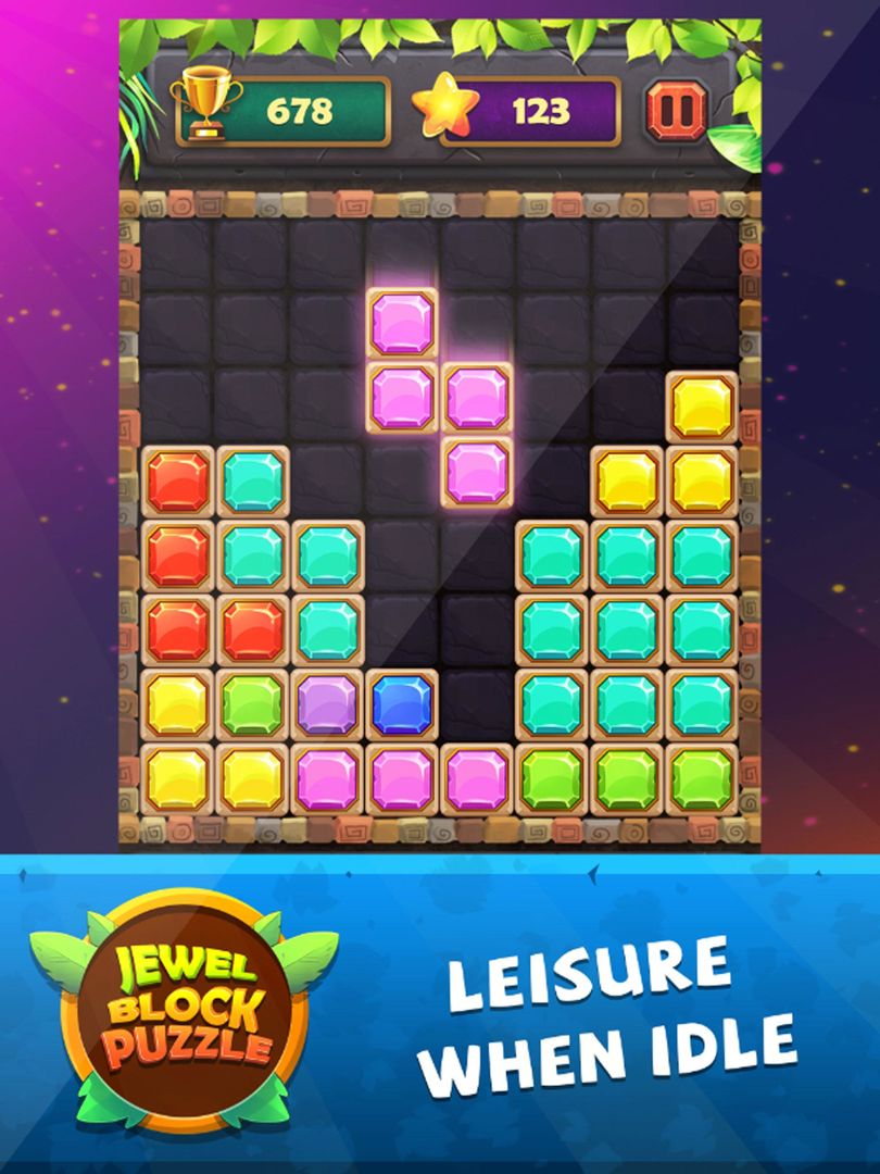 블록 퍼즐 고전 보석 - Block Puzzle 게임 스크린 샷
