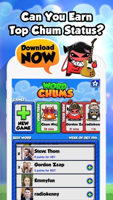 Word Chums screenshot game
