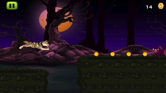 A Wild Wolf Moon Run Adventure Game Screenshot