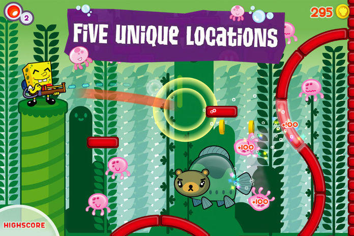 SpongeBob SquarePants Super Bouncy Fun Time 게임 스크린샷