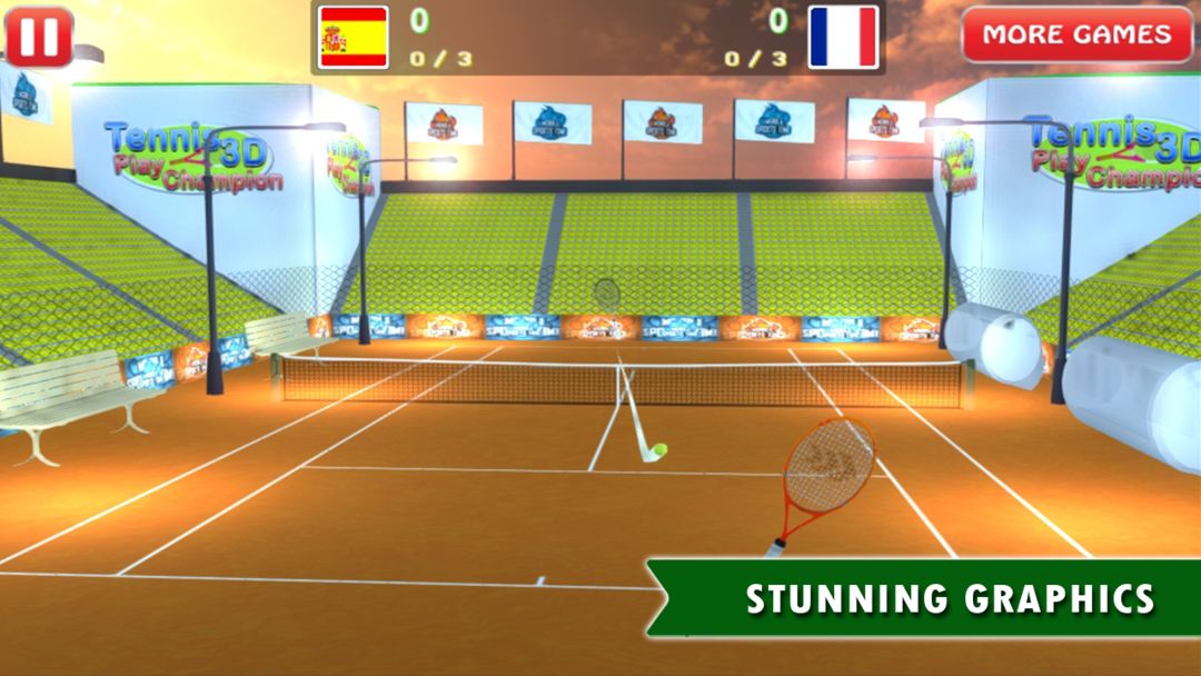 Tennis Championship Simulator ภาพหน้าจอเกม