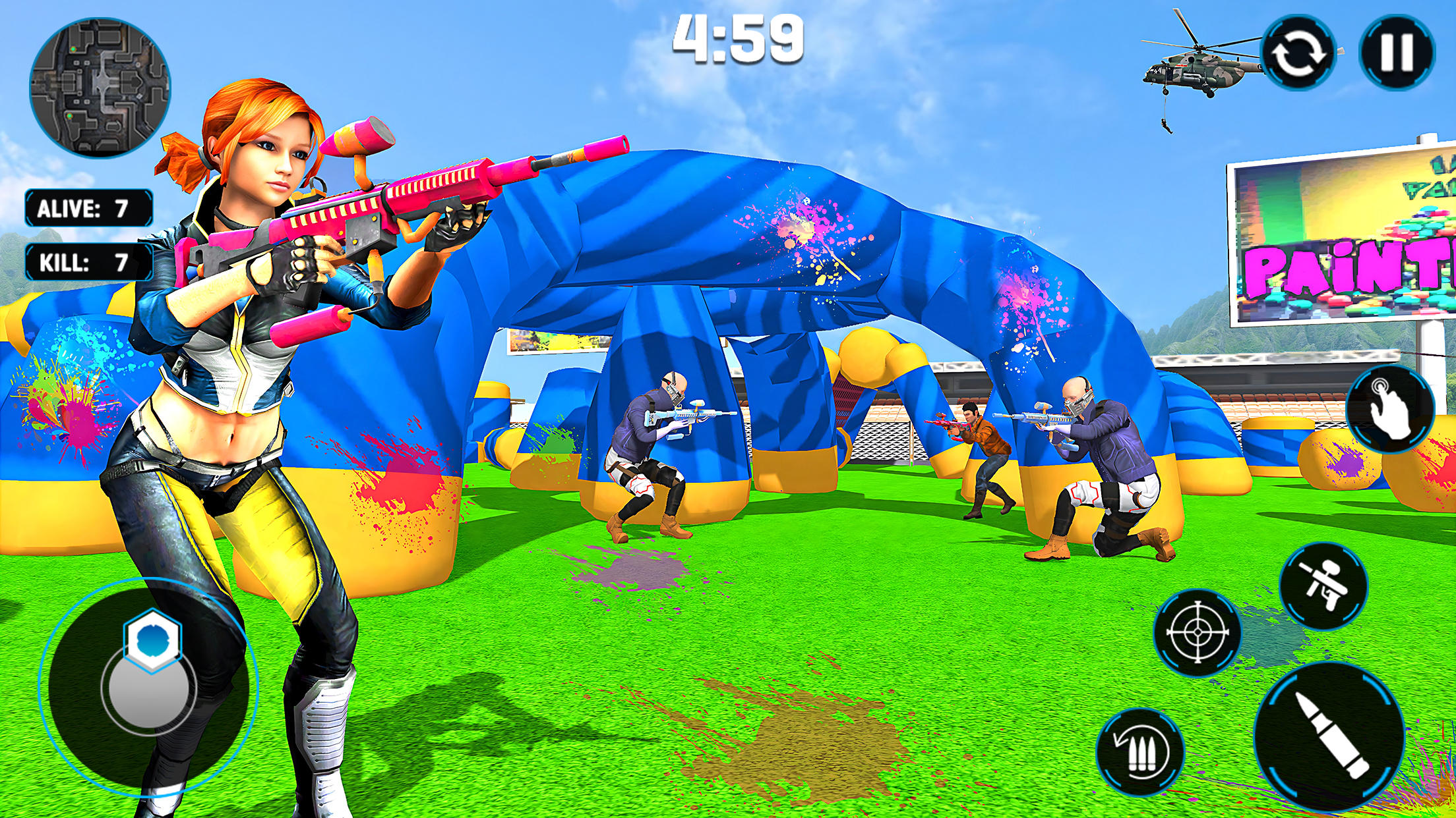 Paintball Gun Shooting Game 3D ภาพหน้าจอเกม