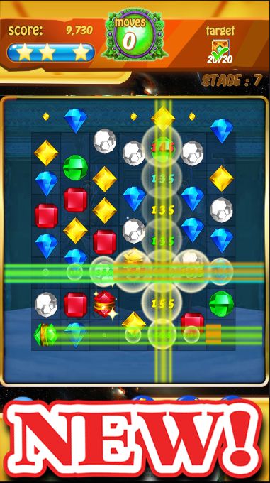 New Jewel Crush - jewel blast legend puzzle ภาพหน้าจอเกม