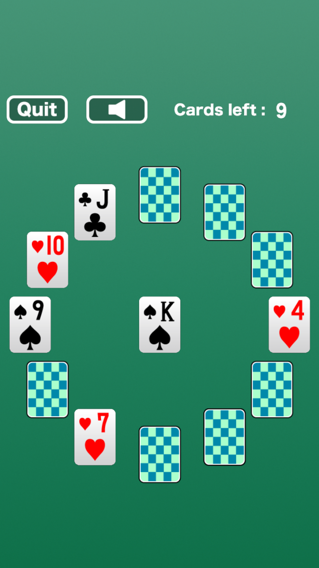 Clock Solitaire Card Game