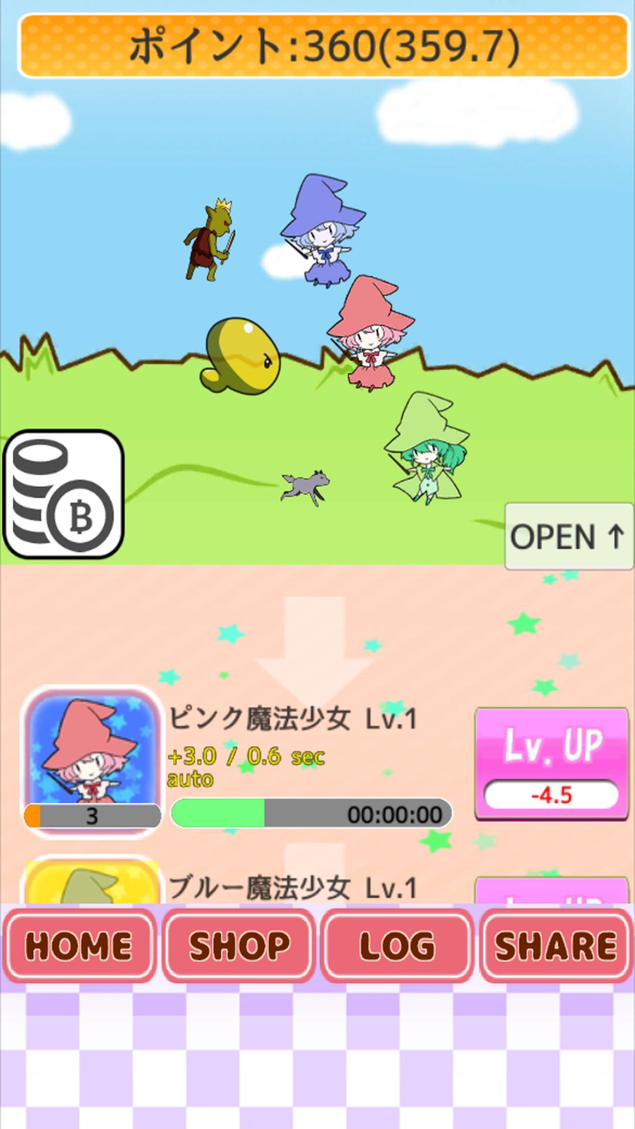 Cuplikan Layar Game Miracle Magic Girls