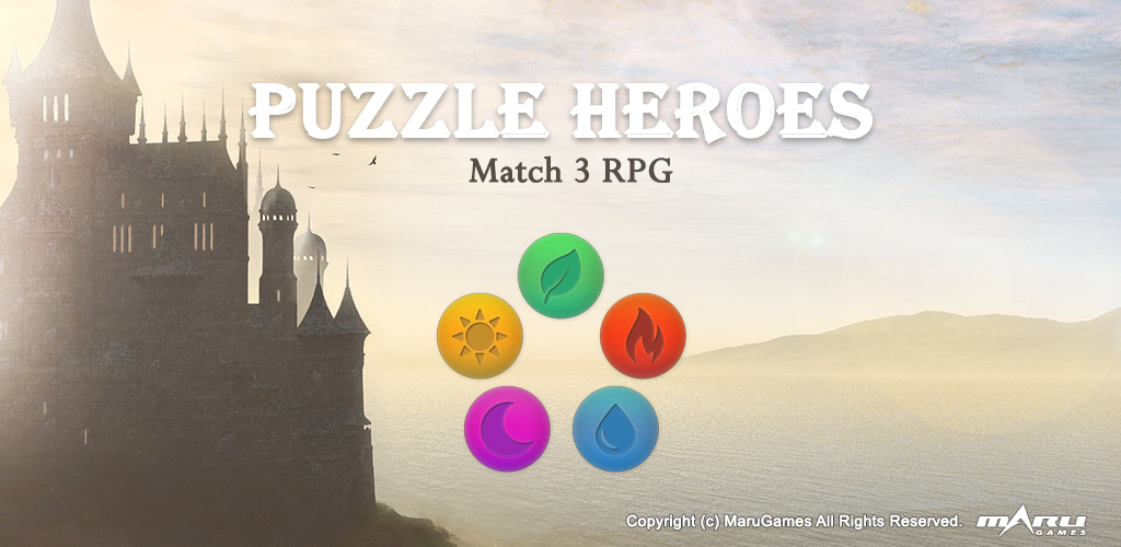 Banner of Puzzle Heroes - Mencocokkan 3 RPG 1.0.8