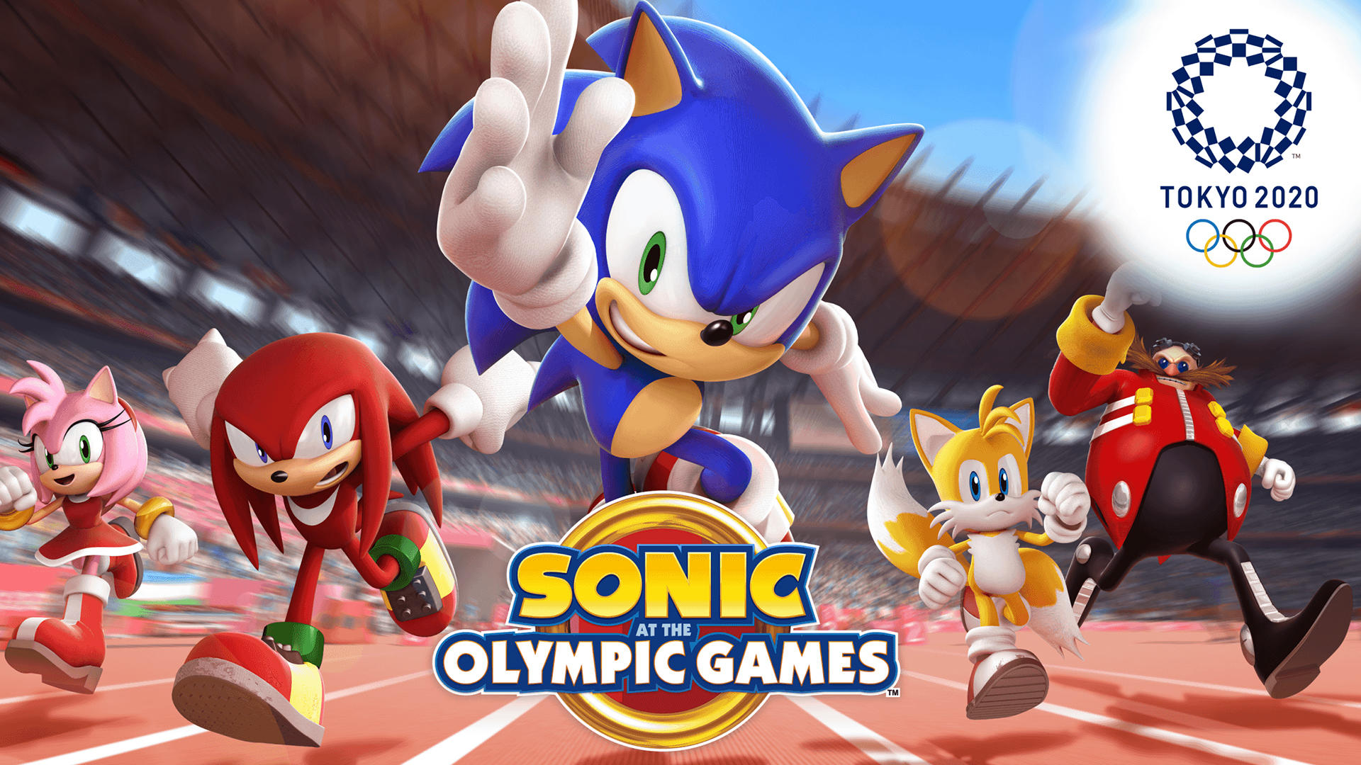 Banner of Sonic nas Olimpíadas de Tóquio 2020 