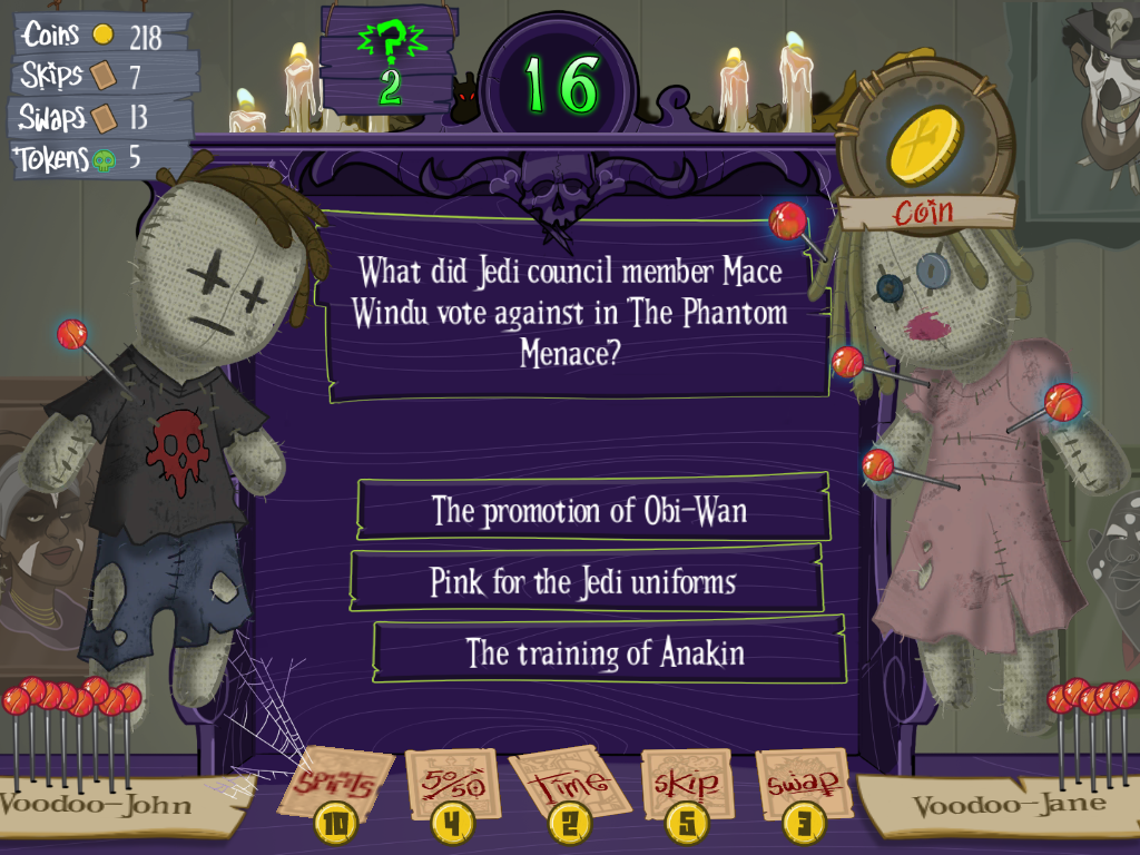 Trivia Voodoo screenshot game