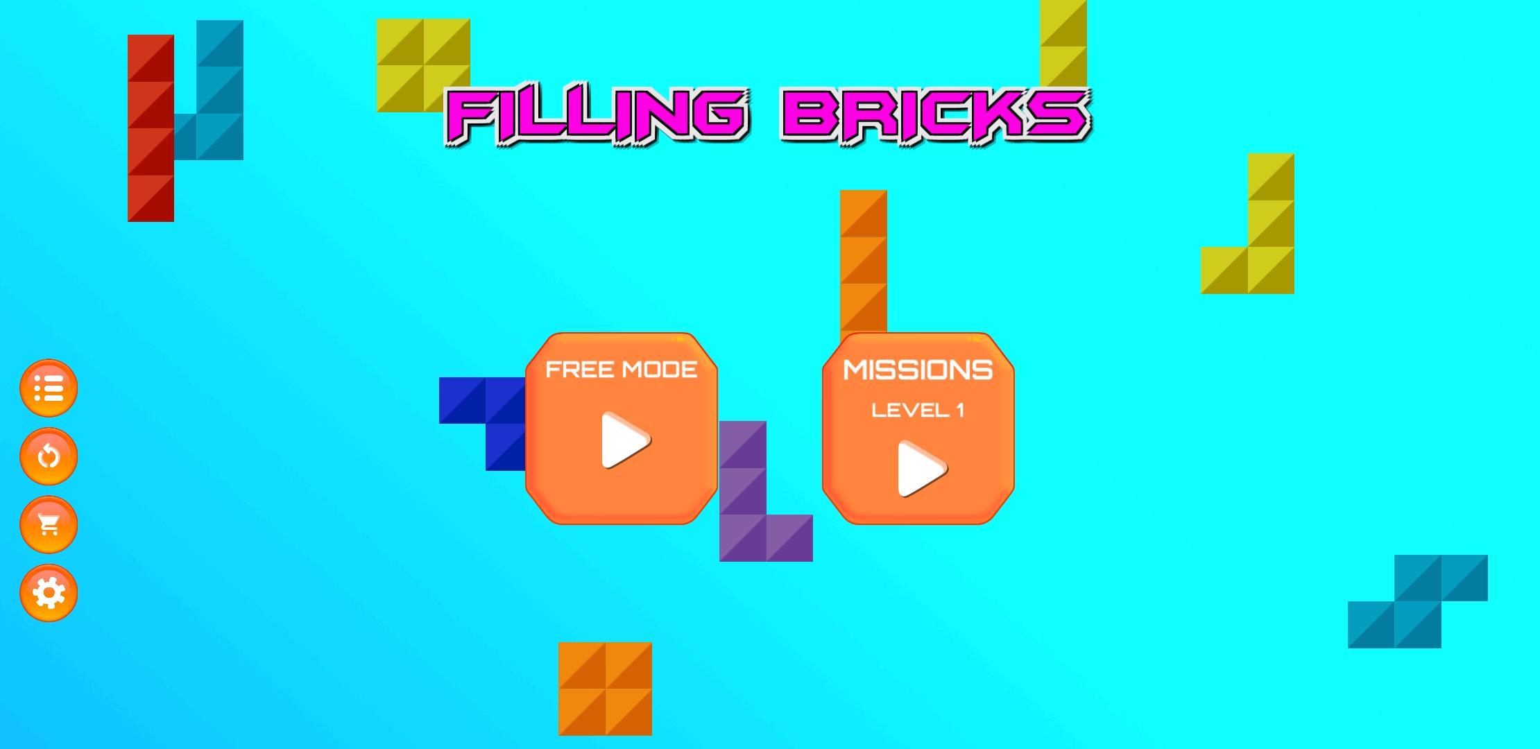 Filling Bricks Game Screenshot