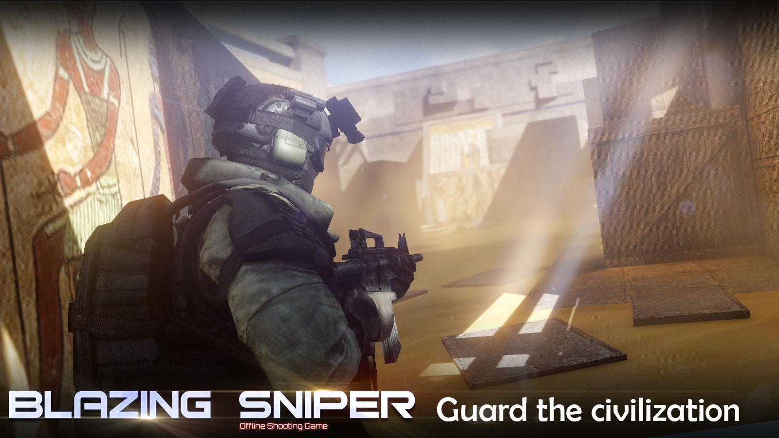 Blazing Sniper - offline shoot Game Screenshot