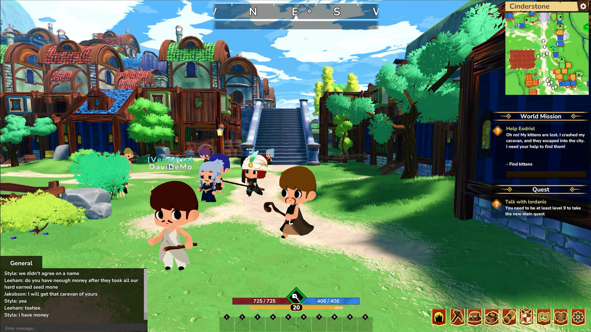 Cinderstone Online 게임 스크린샷