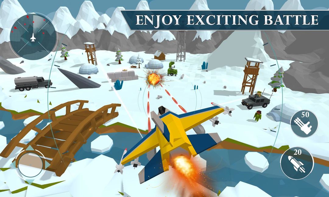 Screenshot of Warplane Craft: Air Jet Fighter Sim Naval Ships 3D