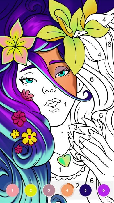 Screenshot of Paint by Number: Coloring Game
