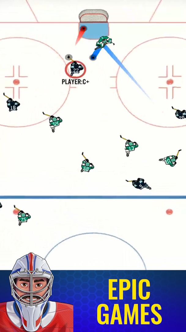 Superstar Hockey 게임 스크린 샷