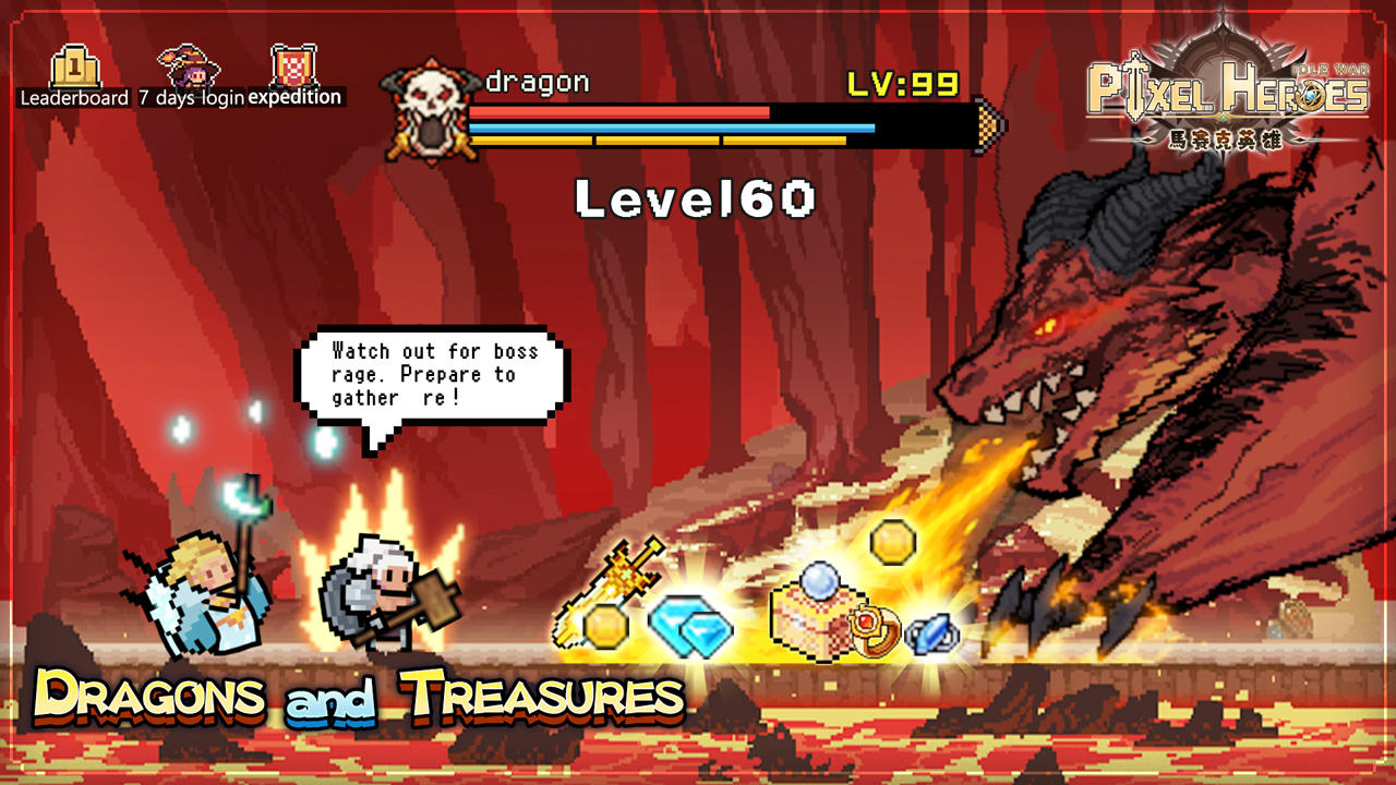 Pixel Heroes:Idle War Game Screenshot