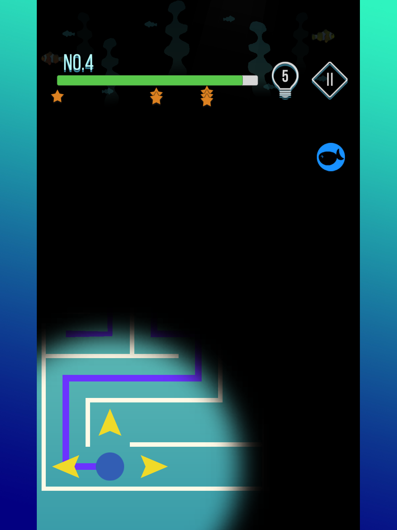 미로찾기-고래와 물고기들 게임 스크린샷