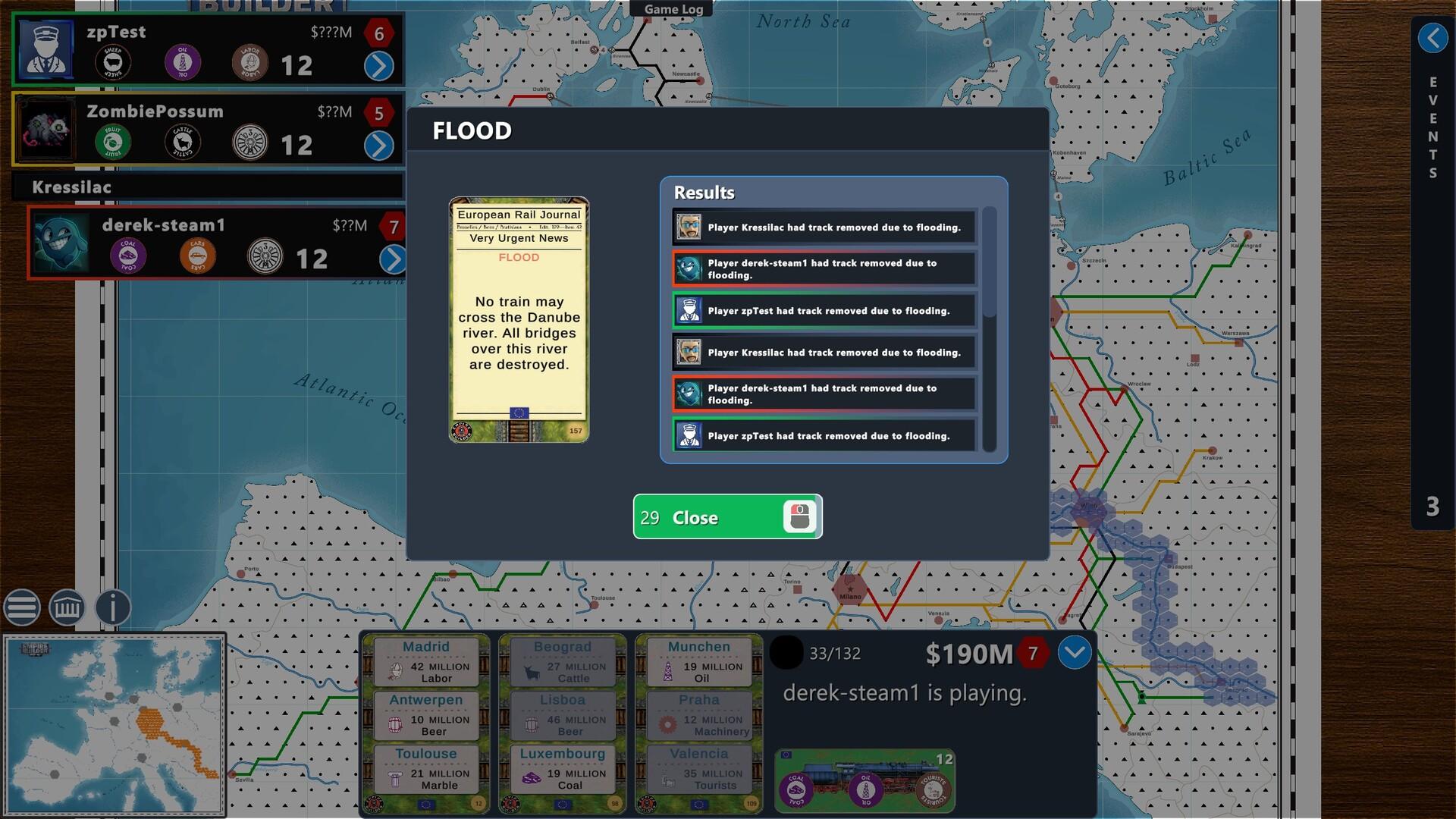 Empire Builder - Europe Game Screenshot
