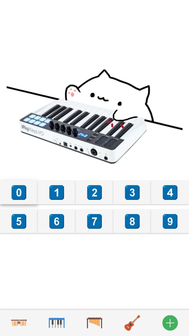 Bongo Cat: Musical Instruments 게임 스크린 샷