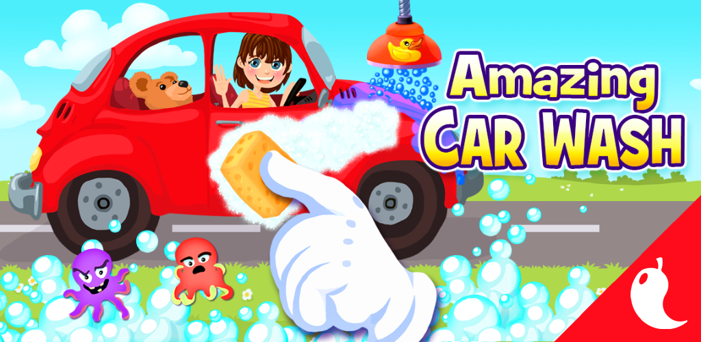 Banner of Amazing Car Wash Game Para sa Mga Bata 3.7