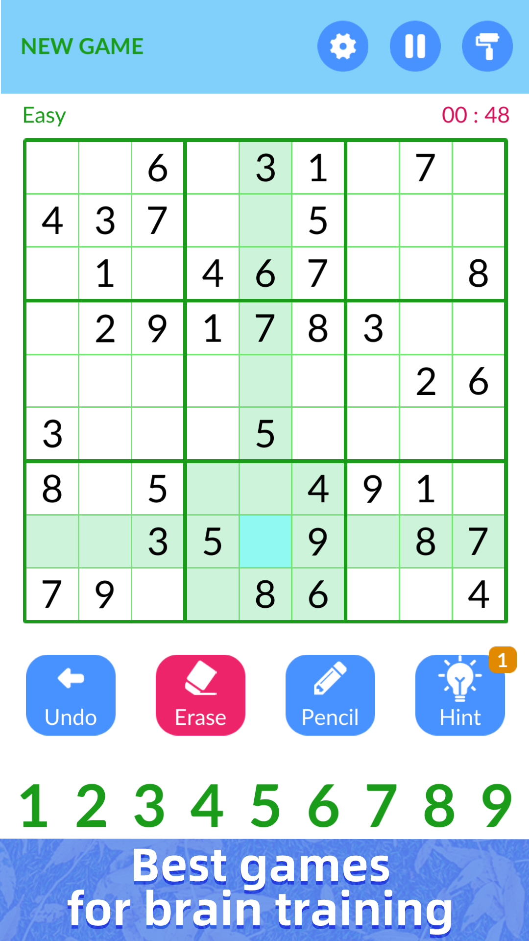 Sudoku Unlimited - Classic Brain Games Free Game Screenshot
