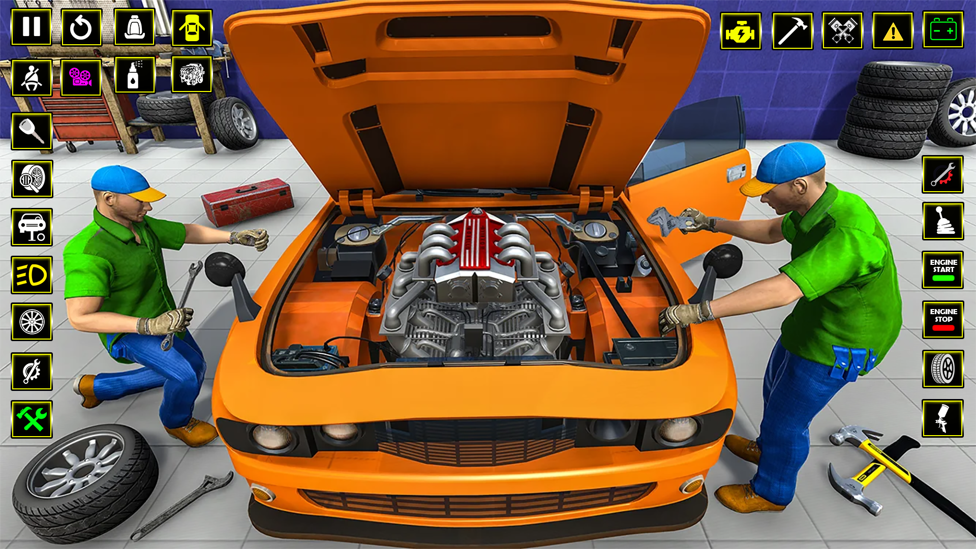 Screenshot 1 of Trò chơi mô phỏng cơ khí ô tô 3D 1.0.20