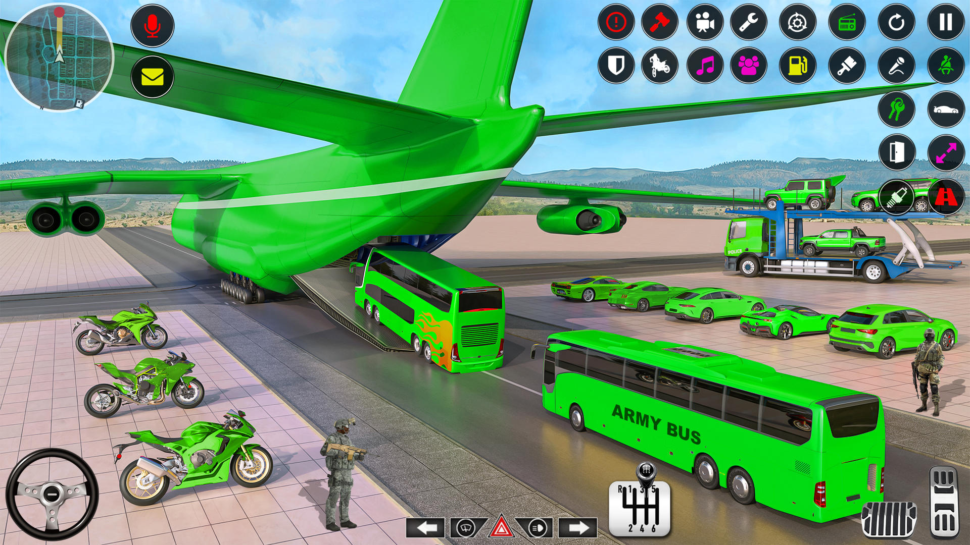 Screenshot of US Army Cargo Transport Truck