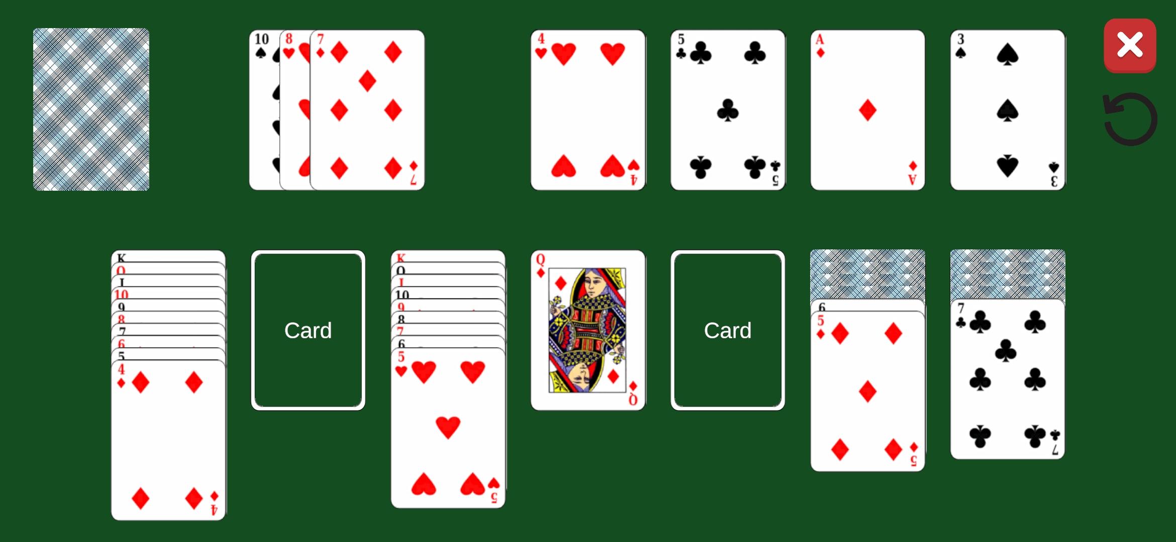 Klondike Solitaire 게임 스크린샷