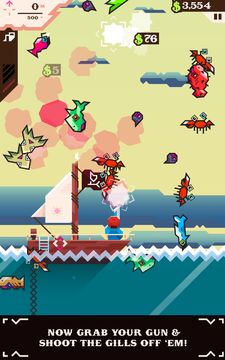 Ridiculous Fishing Game Screenshot