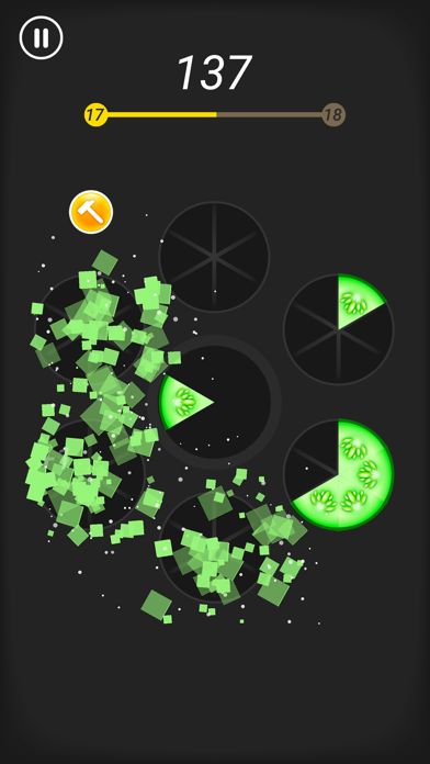슬라이스 : 퍼즐 게임을 이완시킵니다 게임 스크린 샷