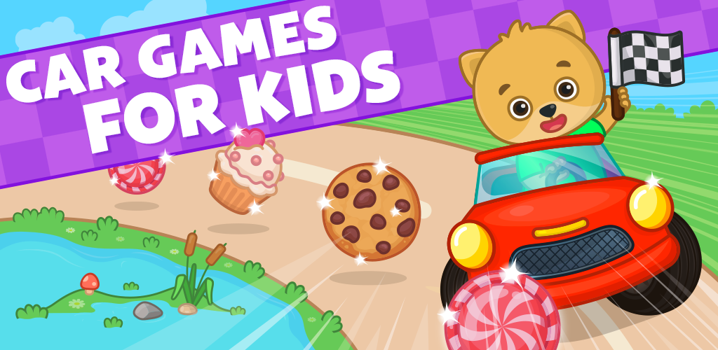 Banner of Bimi Boo Car Games for Kids 