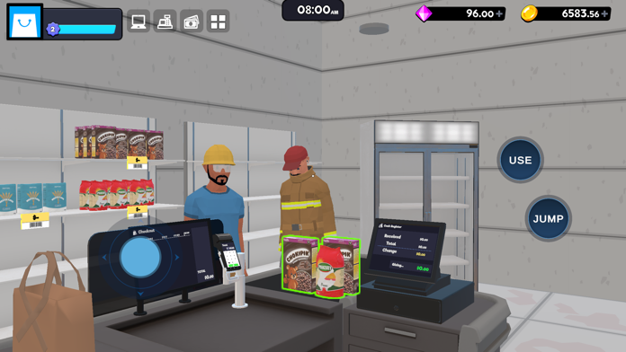 Supermarket Simulator Mobile Game Screenshot