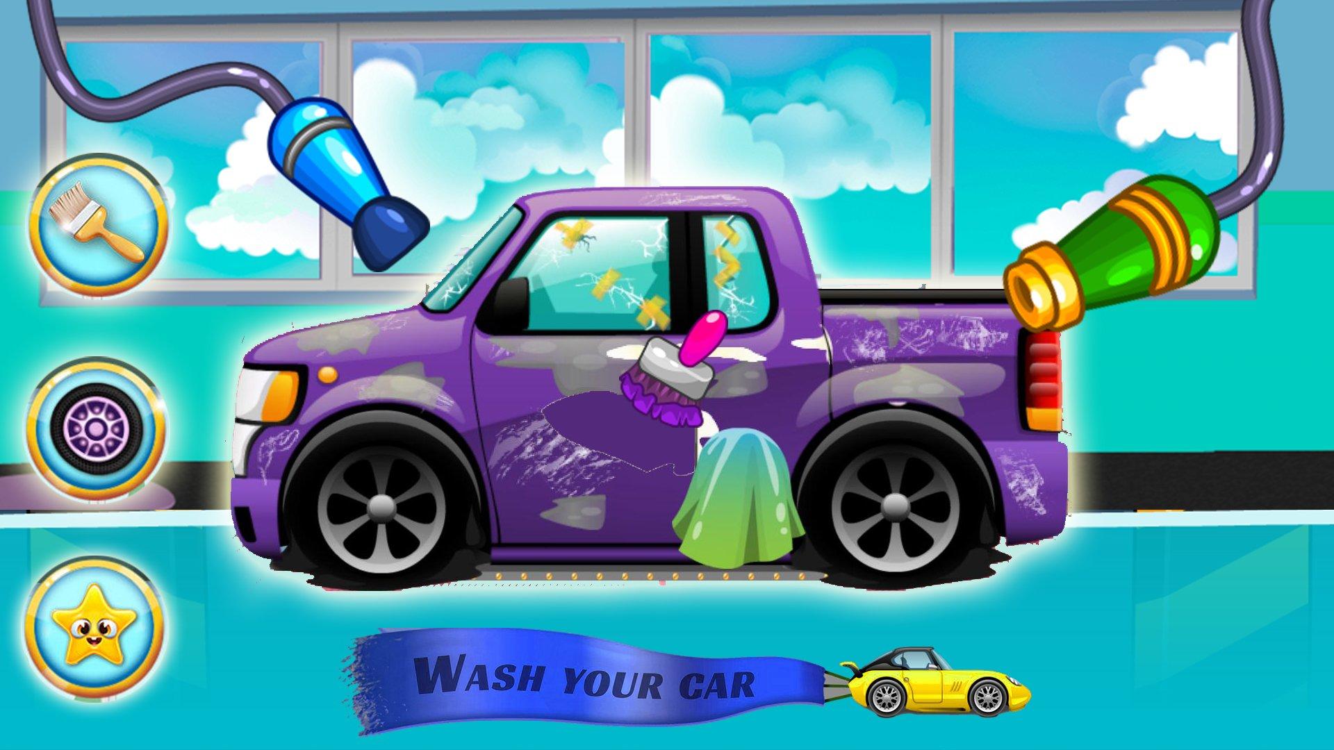 Screenshot of Fungame Kids Car Wash Game