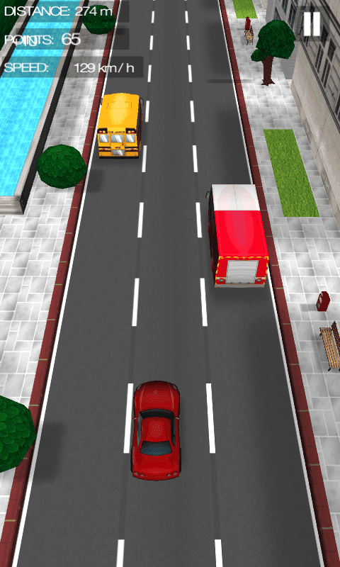 Screenshot 1 of 자동차 교통 경주 