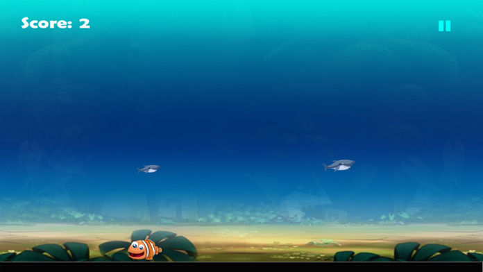 Screenshot of 惊人的鲨鱼逃生 - 可爱的尼莫冒险游戏