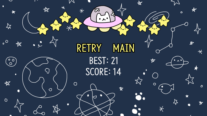 Space Cat Star Hunter Game Screenshot