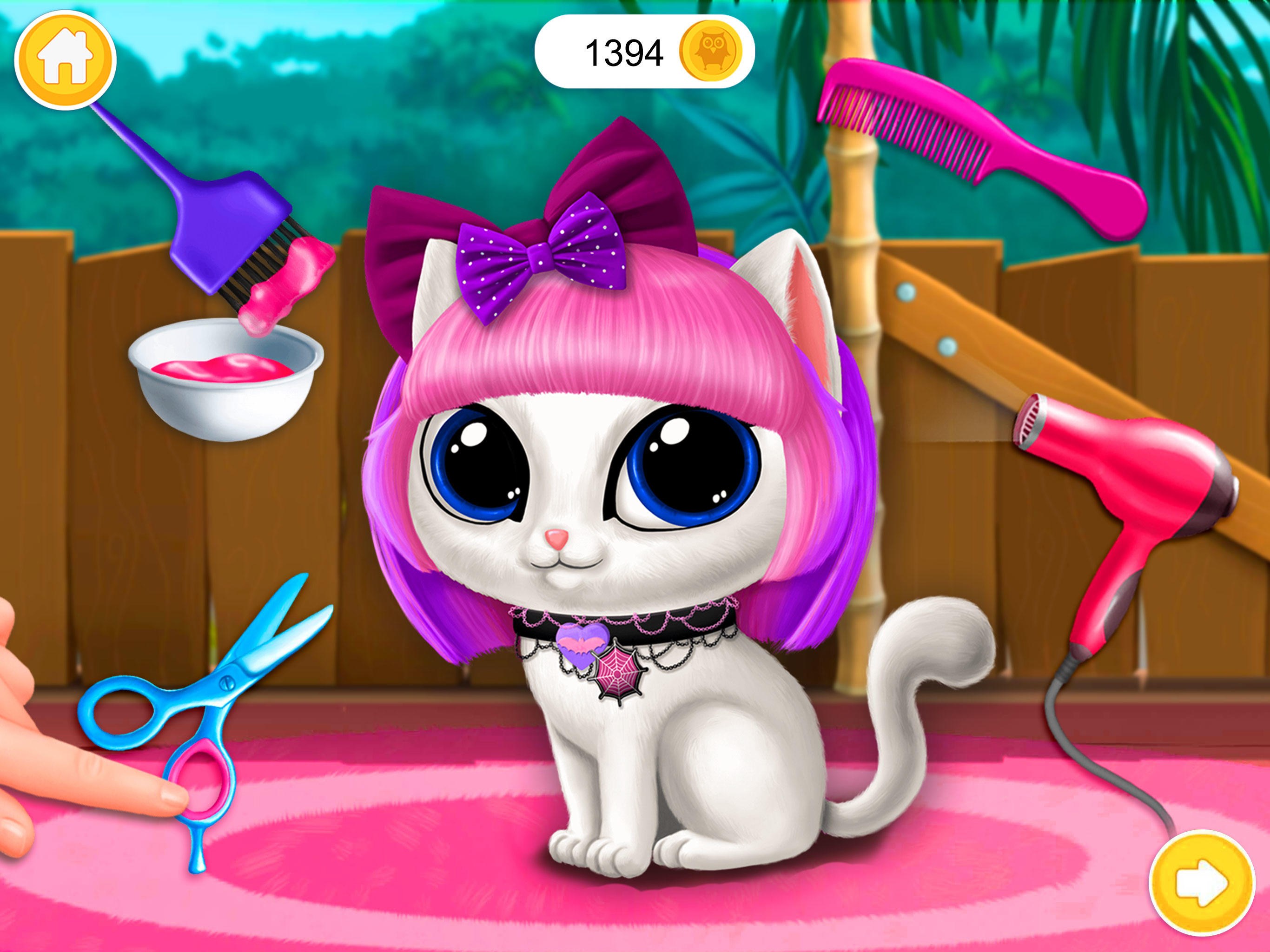 Baby Jungle Animal Hair Salon ゲームのスクリーンショット