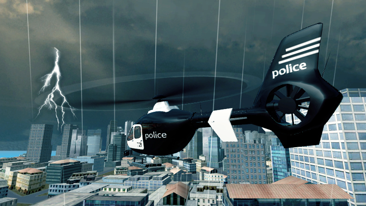 Police Helicopter Simulator Game Screenshot
