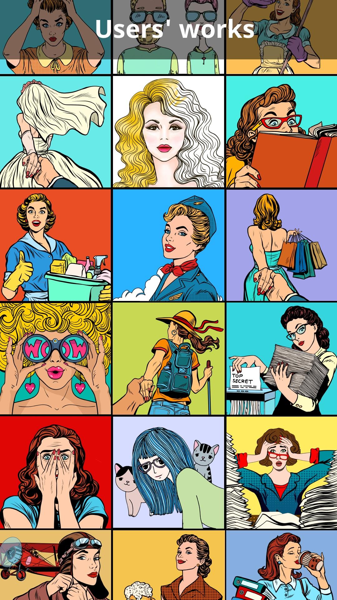 Captura de Tela do Jogo Girls Coloring Book