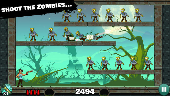 Stupid Zombies: Gun shooting fun with shotgun, undead horde and physics 게임 스크린 샷