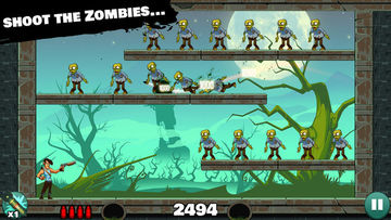 Stupid Zombies: Gun shooting fun with shotgun, undead horde and physics Game Screenshot