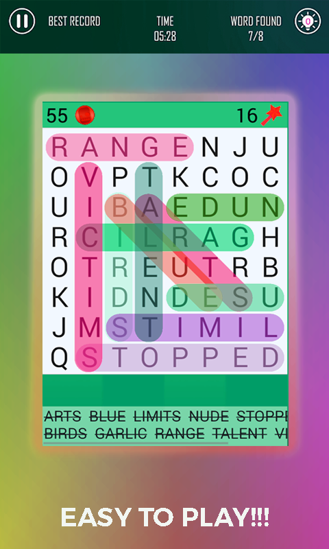 Word Finder Puzzle - Smart Link Word Game Screenshot
