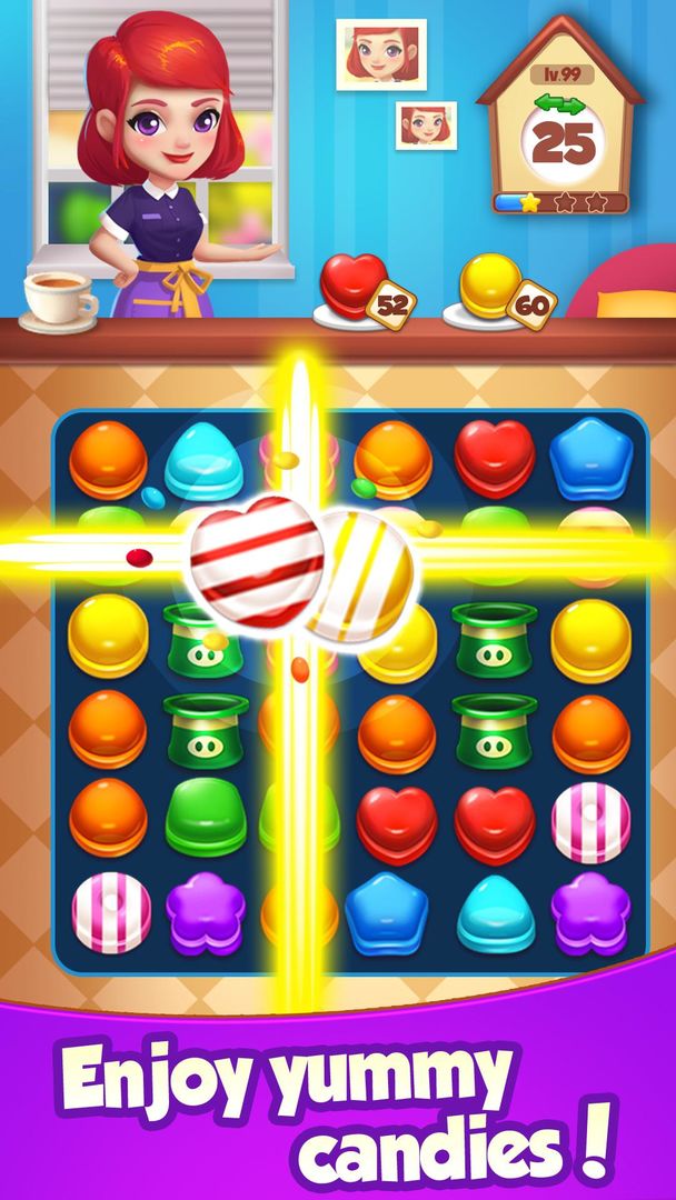 Screenshot of Candy House Fever - 2020 free match game