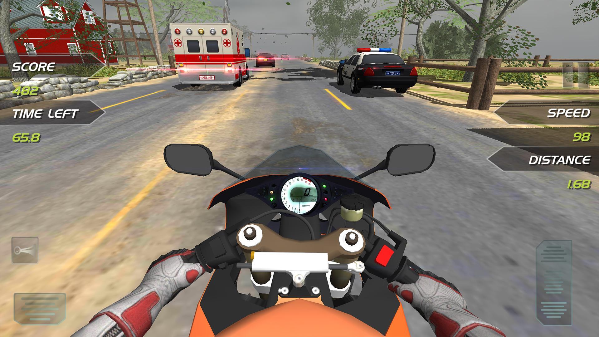Highway Motorbike Rider Game Screenshot