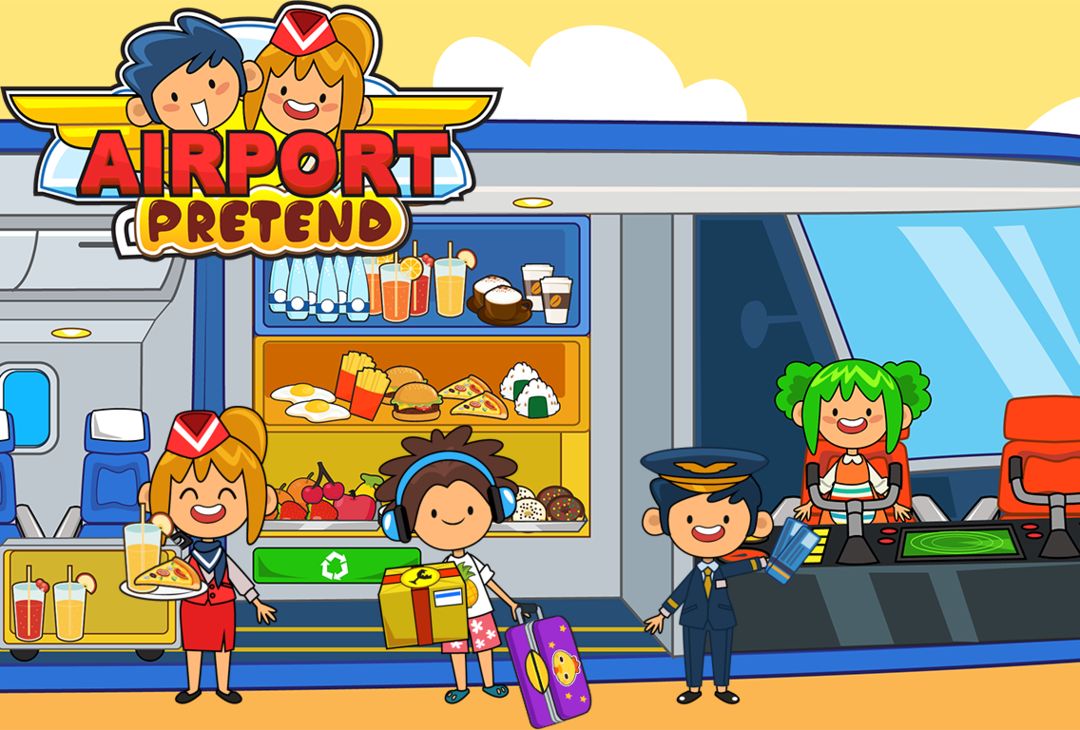 My Pretend Airport Travel Town screenshot game