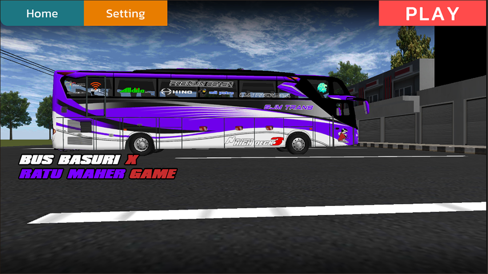 Captura de Tela do Jogo Bus Basuri Ratu Maher Game